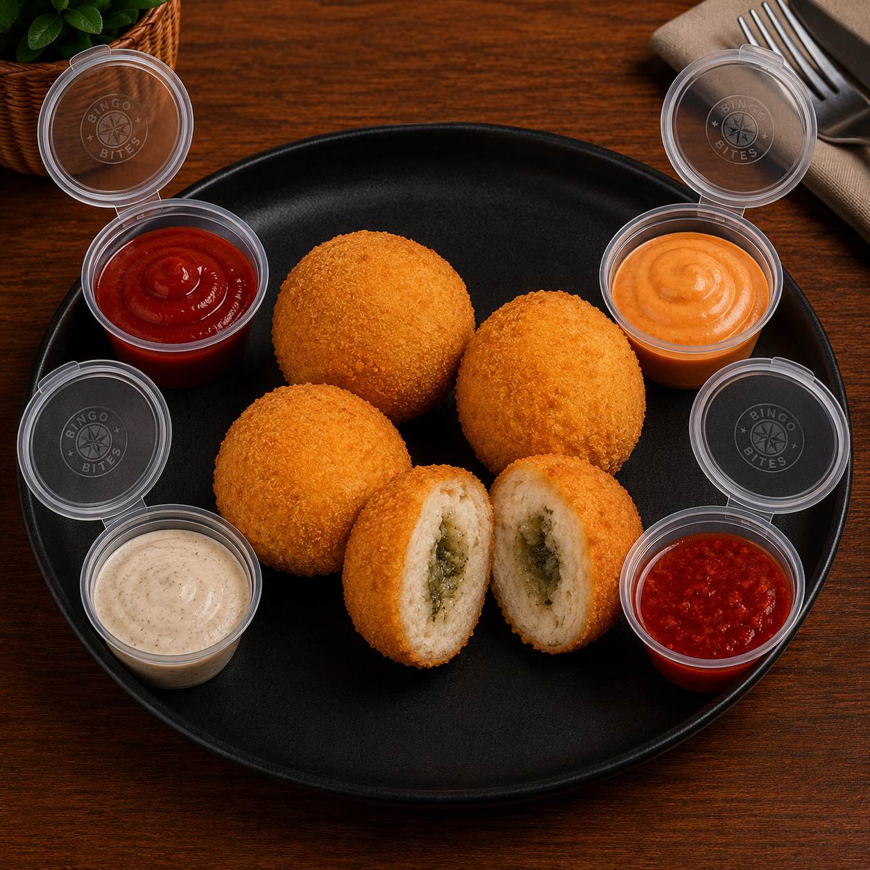 Chicken Garlic Balls 4Pc