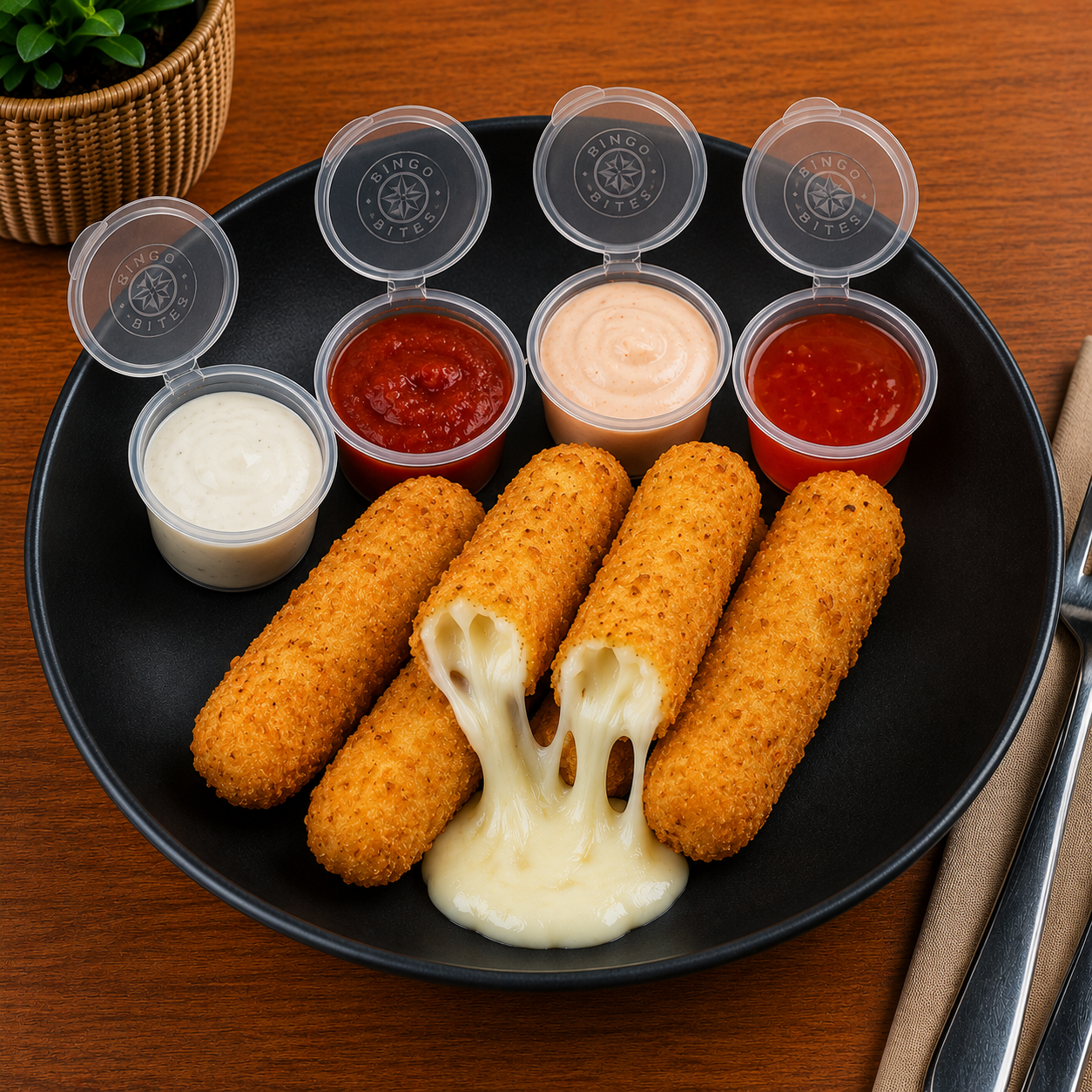 MOZZARELLA STICKS (4 PCS)